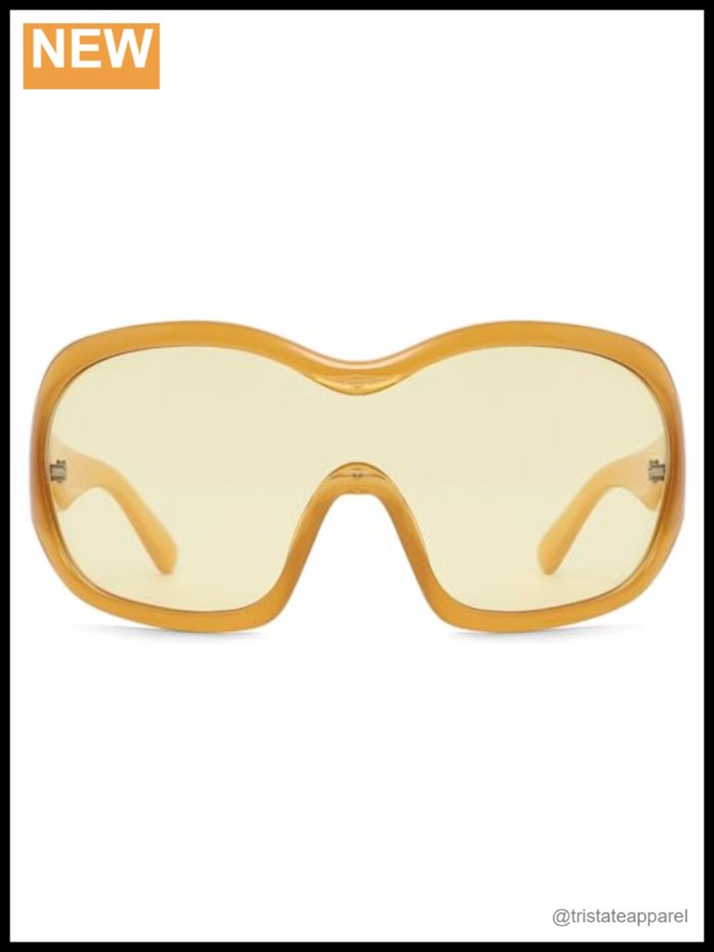 Oversized Wrap Around Shield Sunglasses Y2K UV Protection Retro